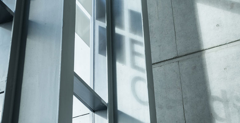 Window and brickwork at Granton campus building.