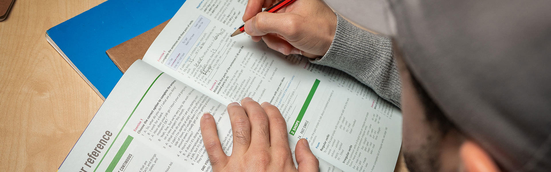 English Language Support Header