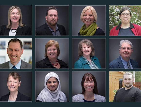 Collage of the headshots of fifteen members of the Board of Management.