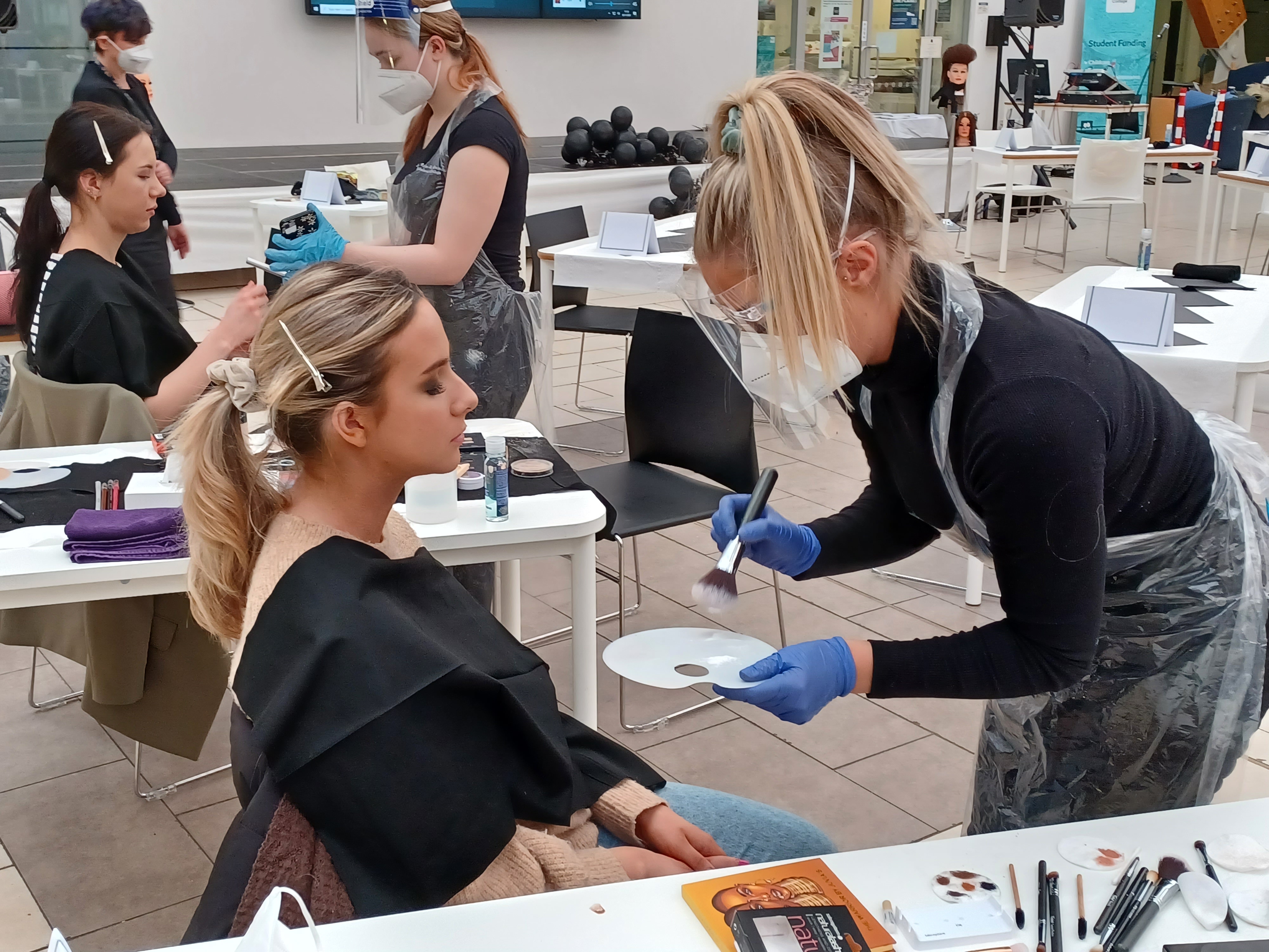 Hair and Beauty students bring style and glamour to Granton Hub | Edinburgh College Hair and Beauty students bring style and glamour to Granton Hub | Edinburgh College