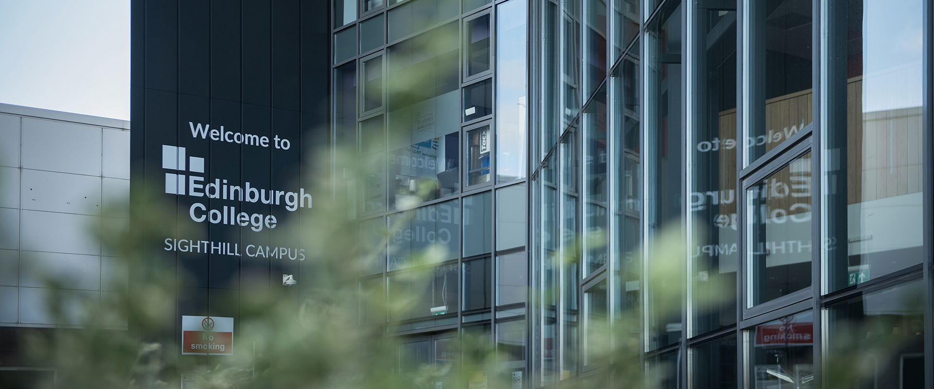 Entrance to Sighthill campus building