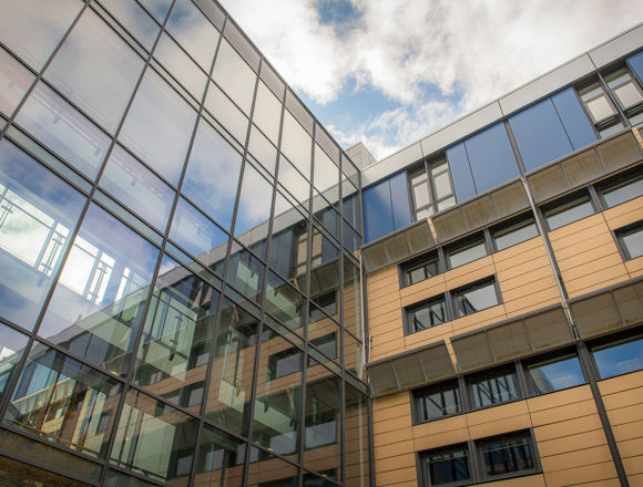 Outside Granton campus building.