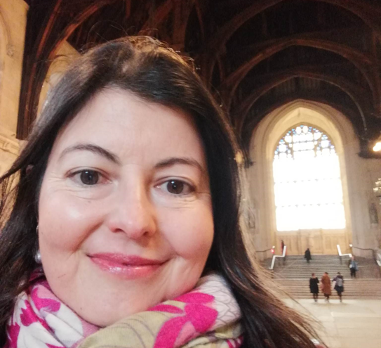 Photo of Caroline in Parliament Hall