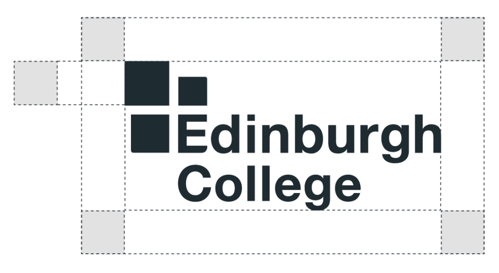 Edinburgh College logo with spacing